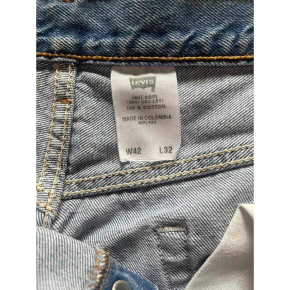 Levi 501 XX Men's 42x32 2006 Blue Denim Button Fly Jeans - Picture 6 of 14